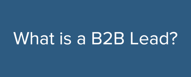 what is a b2b lead